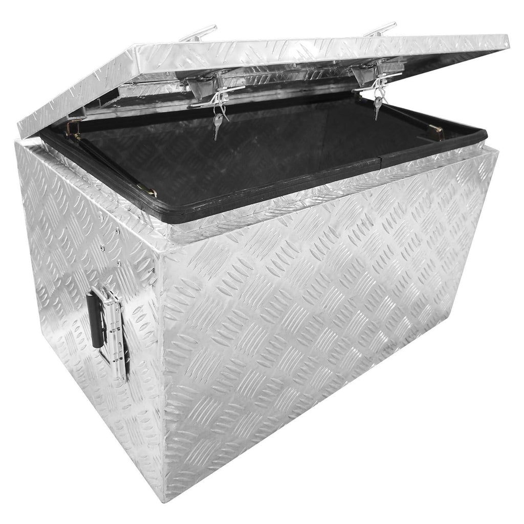 Garvee 36 Inch Aluminum Tool Box for Pickup Truck Bed, RV Trailer - T-Handle Lock, Drop-Down Door, Corrosion-Resistant, Under-Vehicle Mount, Durable Storage
