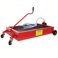 Garvee Low Profile Oil Drain Pan 15-Gallon Capacity Manual Rotary Pump Durable Plastic Wheels 7.2 Inch Hose for Cars Trucks SUVs