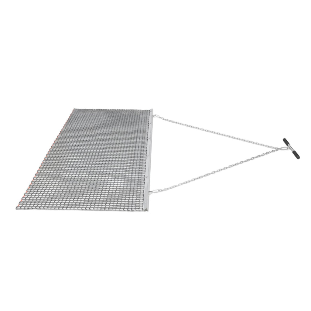 Garvee 6x3 Ft Steel Drag Harrow Heavy Duty Rust Resistant Roll Up Non Slip Handle ATV UTV Farm Lawn Field