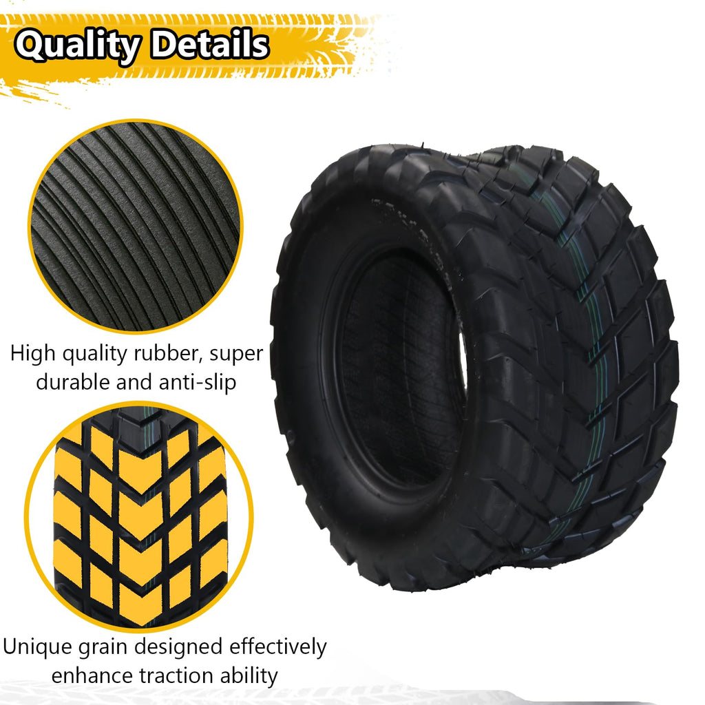 Garvee ATV Tires 20x10-10 4PR All-Terrain Tubeless Nylon Off-Road Traction Mud Sand UTV Trail 2 Pack