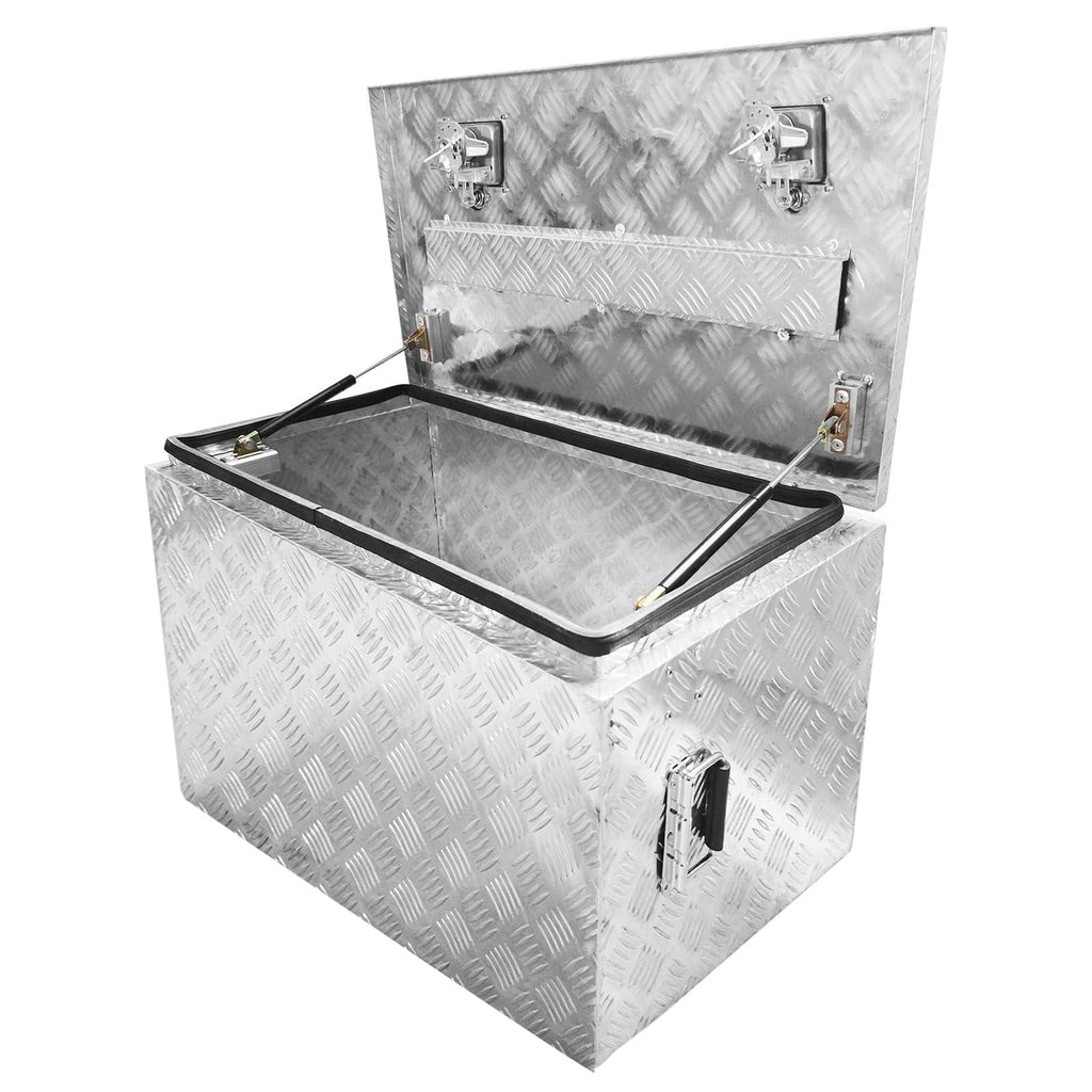 Garvee 36 Inch Aluminum Tool Box for Pickup Truck Bed, RV Trailer - T-Handle Lock, Drop-Down Door, Corrosion-Resistant, Under-Vehicle Mount, Durable Storage