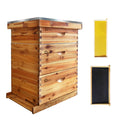 Garvee 10-Frame Langstroth Beehive Kit with Beeswax Coated Frames, Cedarwood, Dovetail Joints, Waterproof Cover, 2 Deep & 1 Medium Box, Beginner Friendly