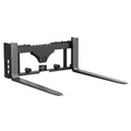 Garvee Skid Steer Pallet Fork Frame Attachment 2500 lbs, 42" Fork Blades and 45" Pallet Fork Frame, with 2 Hay Spear Sleeves, 2" Receiver Hitch, Compatible with Kubota Loaders Tractors