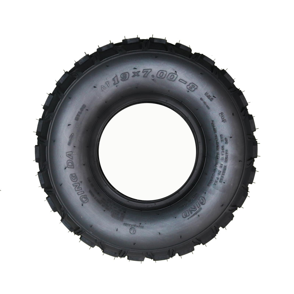 Garvee Set of 2 19x7-8 ATV UTV Mini Bike Tires Tubeless 4PR Sport-Racing Durable Rubber Aggressive Tread Off-Road