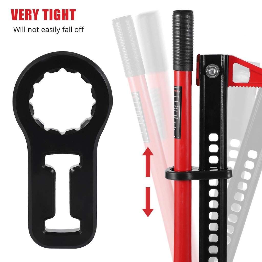 Garvee Hi-Lift Jack Handle Retainer Rubber Cover - Durable, Anti-Rust, Secure Fit, Easy Install - For Stability During Transport
