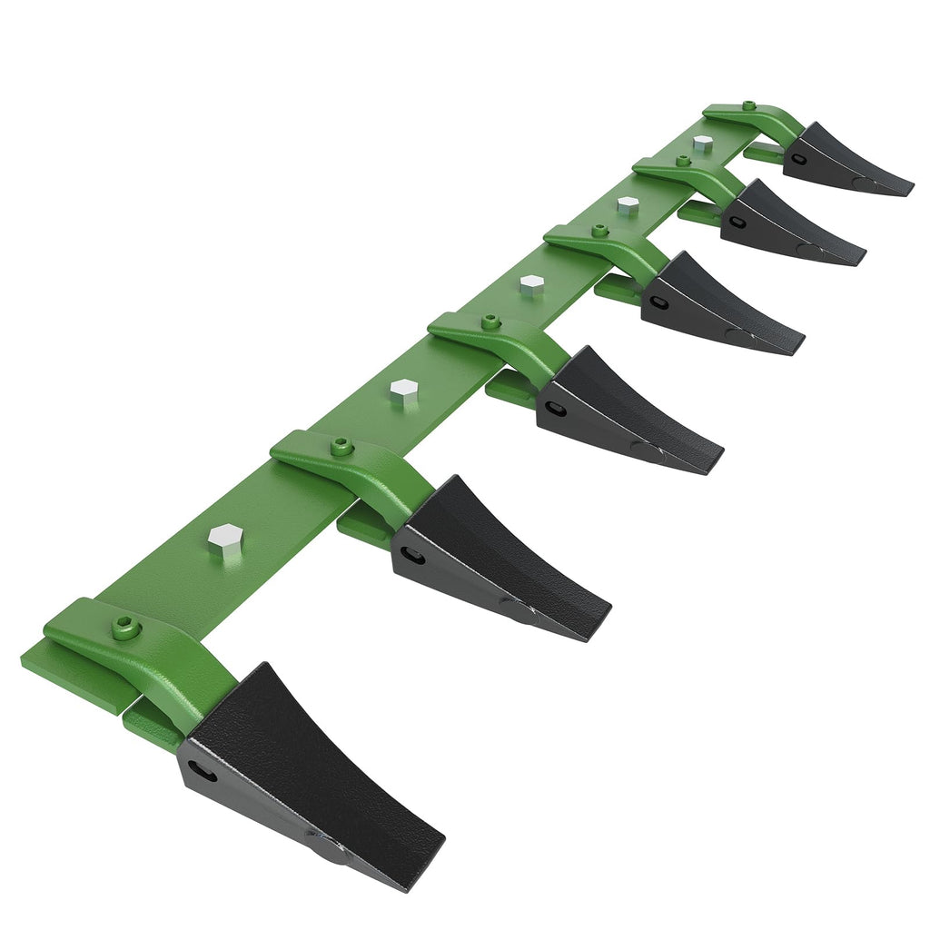 Garvee 48" Steel Bucket Tooth Bar for Tractor Loader, 4,560 Lbs Load Capacity, Removable Teeth, Powder Coated, Fits Cutting Edges ≤1/2",  Effortless Installation, Excavation Use