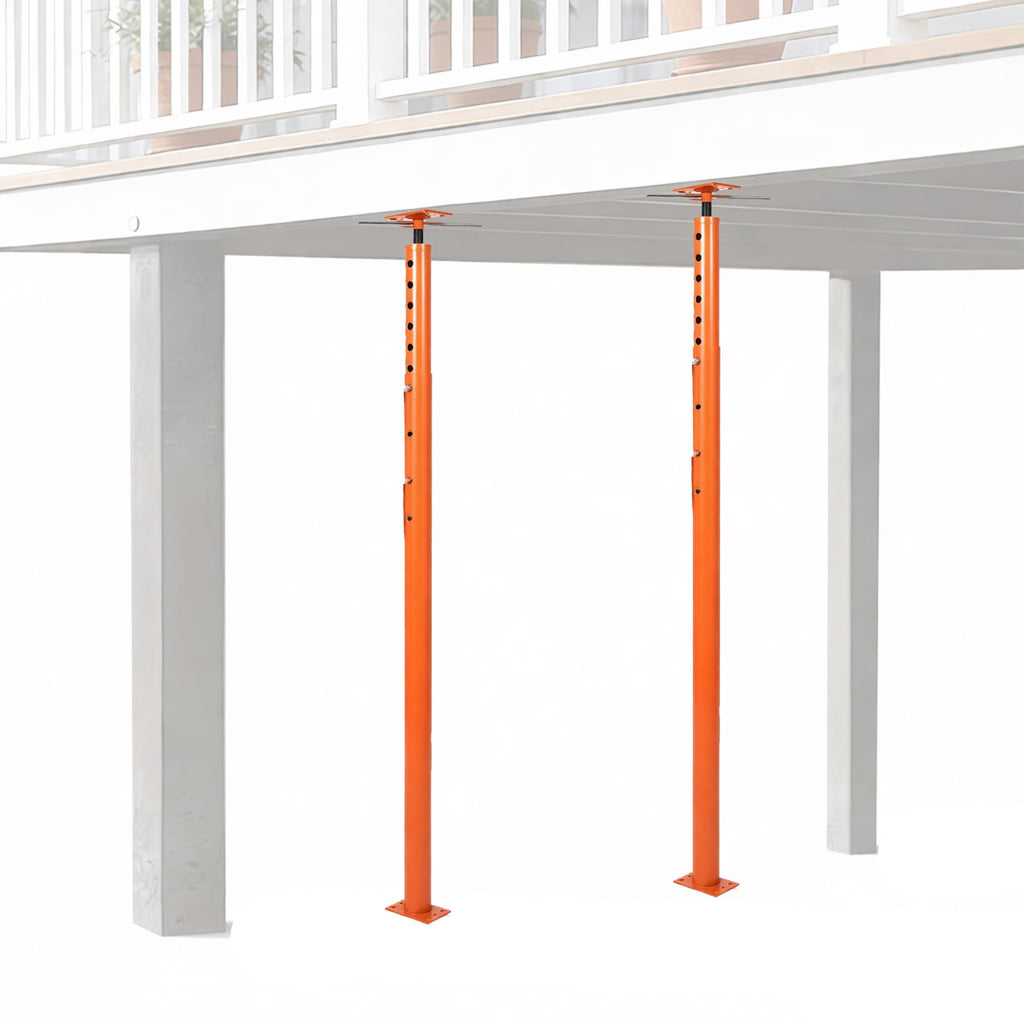 Garvee 2 PACK House Floor Jack for Leveling, 56"-100" Height Range, 18000 LBS Lifting Joist Beam Basement Jacks, Adjustable Jack Post, House Jacks for Lifting