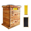 Garvee 10-Frame Langstroth Beehive Kit with Acrylic Window, Beeswax Coated Cedarwood, Easy Assembly, Ventilated Design, Complete Starter Set for Beekeeping