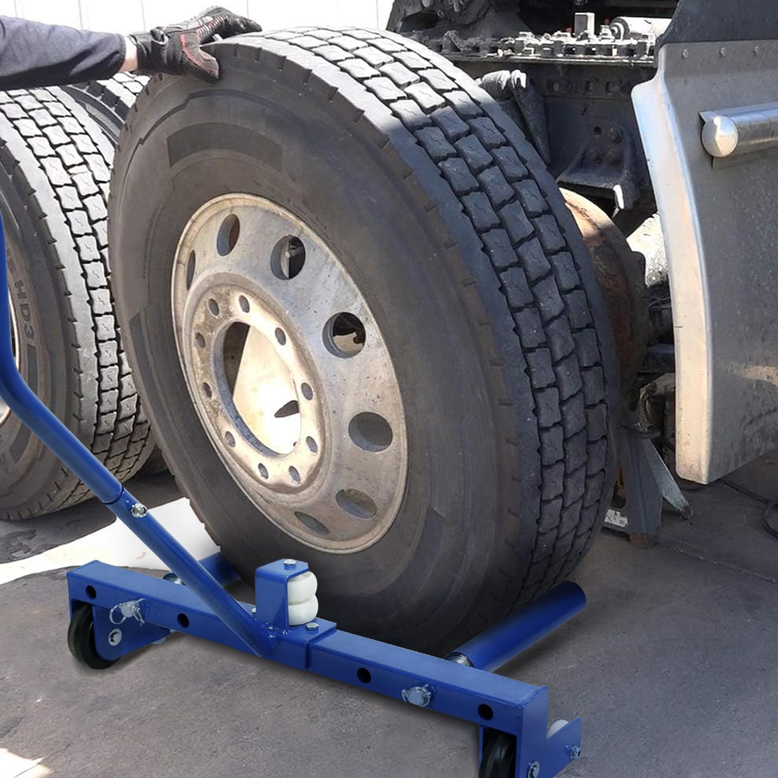 Garvee Heavy Duty Adjustable Tire Wheel Dolly for Workshop, Garage, 485 LBS Capacity, Tire  Moving Tool Dollies for Truck Car Vehicle Tire