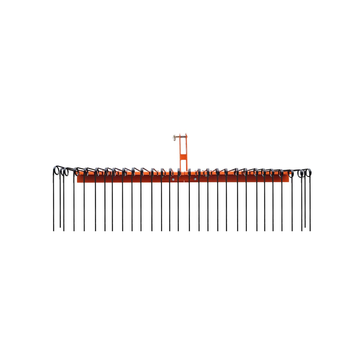 Garvee 72 Inch Pine Straw Rake Powder Coated Steel 30 Tines 3 Point Attachment Durable Rust-Resistant Landscape Garden