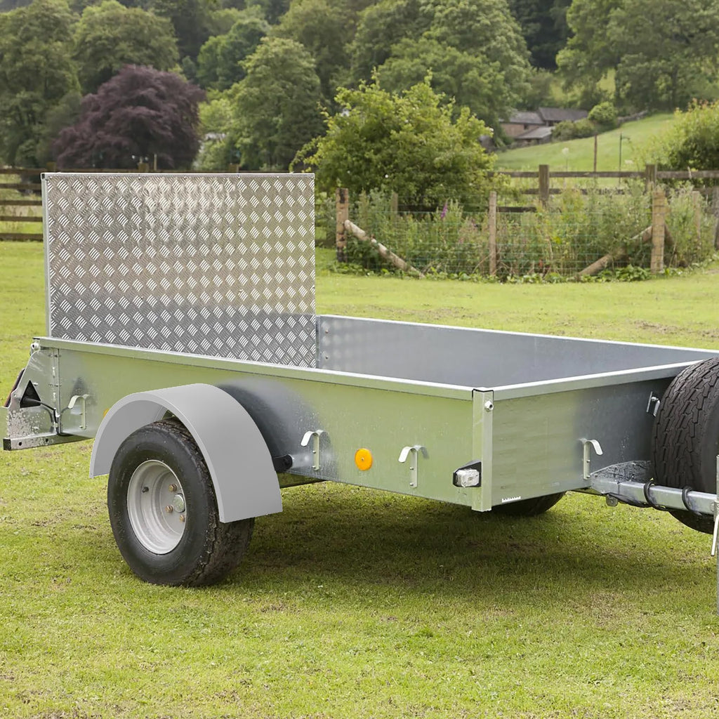 Garvee Single Axle Trailer Fenders for 14"-16" Wheels - Durable Steel, Rust-Resistant Electrophoretic Welding Surface, 32"x9"x15" for Utility and Landscape Trailers