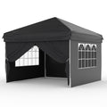 Garvee 10x10 Pop Up Canopy Tent – Waterproof with Sidewalls, Instant Setup Steel Frame, Durable Outdoor Shelter for Camping, Beach, Backyard, Party