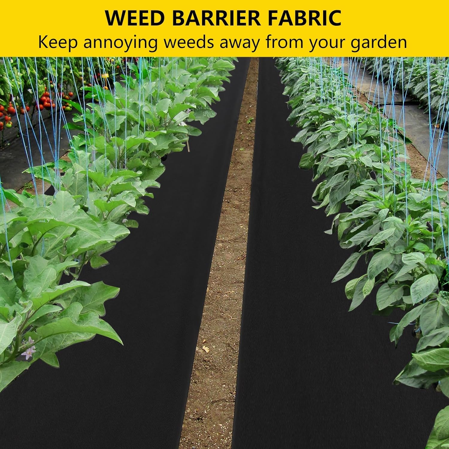 Garvee Weed Barrier Landscape Fabric 4ft x 100ft, Premium Non-Woven 1.8oz, Tear-Resistant & Easy Setup, Polypropylene Material, UV Resistant, Garden & Erosion Control
