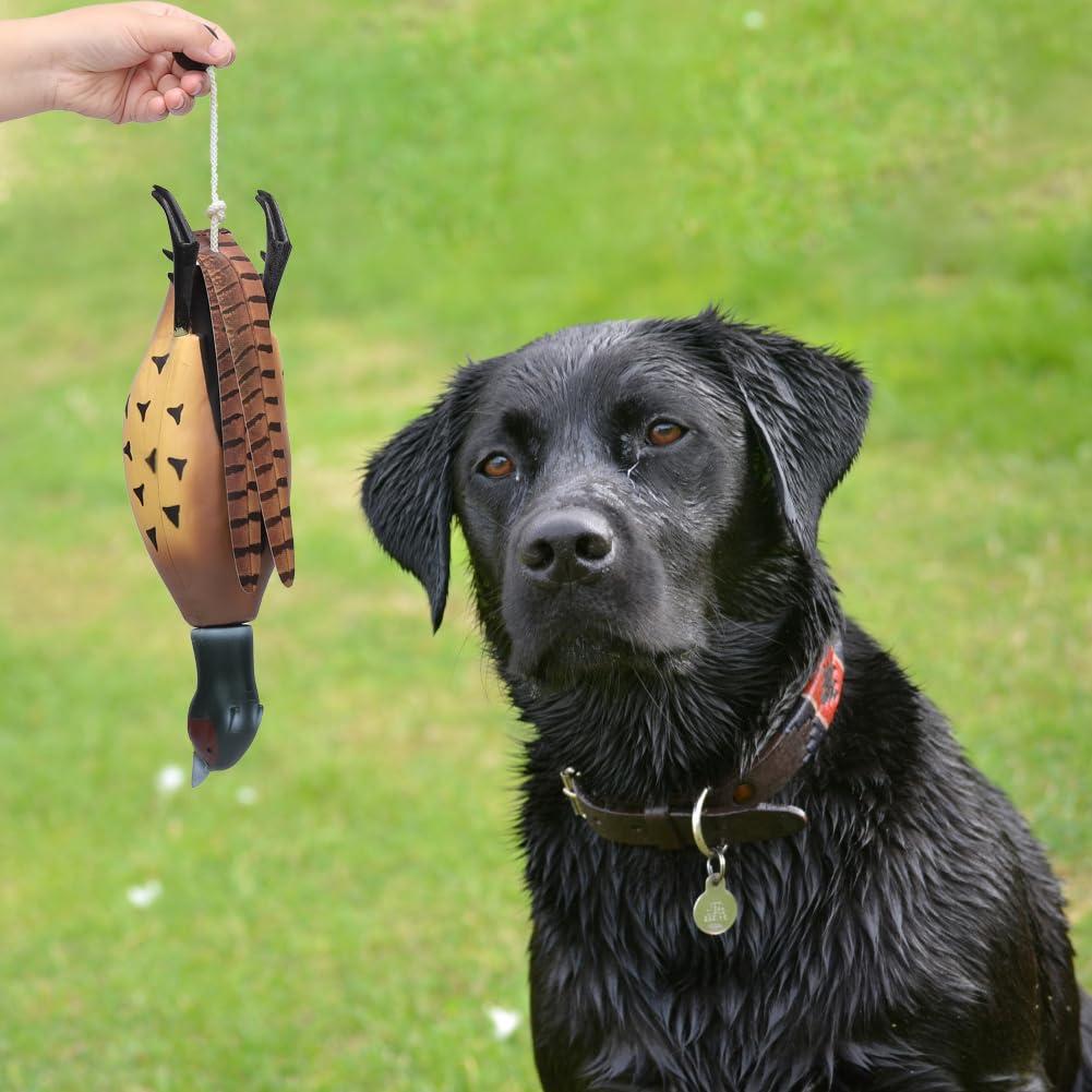 Garvee Duck Dog Toy Training Dummy Retrieving Duck Bumper Retriever Rope Toy for Small Medium Large Dogs