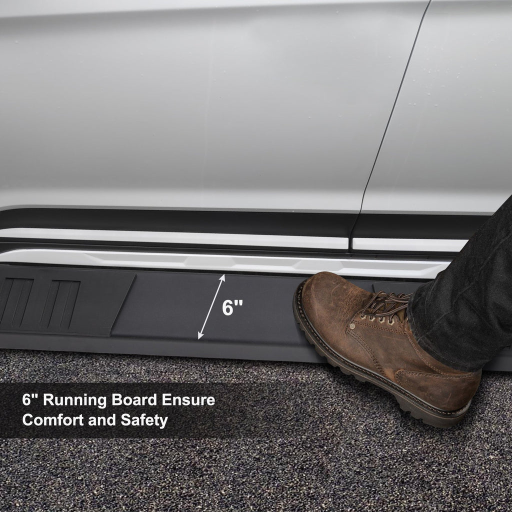 Garvee 6" Wide Running Boards for 2019-2025 Ram 1500 Crew Cab, Stainless Steel Side Steps Nerf Bars, Durable, Stylish, Easy Installation