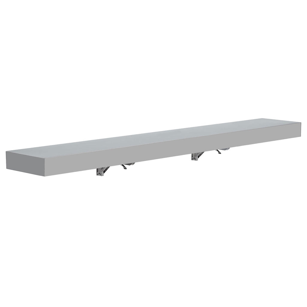 Garvee Food Truck Shelf, 72L x 12W Inches Stainless Steel Foldable Concession Shelf, Heavy Duty Drop Down Folding Serving Shelf, Space-Saving Wall Shelf Food Truck, Garage, Restaurant