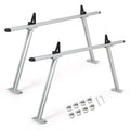 Garvee Dual-Rod Truck Ladder Rack, 17-29 Inches Adjustable Width, 800 Lbs Load Capacity, Adjustable Height Ladder Rack for Truck, Sturdy & Durable with Waterproof Coating, Easy to Install