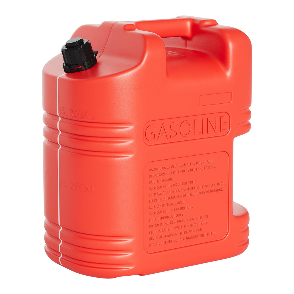 Garvee 5-Gallon Liquid Container 2-Pack with Auto Shut-Off Spout & View Stripe, Dual Ergonomic Handles for Fuel Storage & Transport, Red