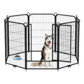 Garvee Dog Playpen Outdoor, 40 inch 8 Panels Dog Pen Indoor Heavy Duty Puppy Exercise Pen Metal Pet Fence for RV Camping/Yard/Garden