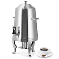 Garvee 3.5 Gal Coffee Urn, 13 L Stainless Steel Beverage Dispenser, Hot Drinks Dispenser with Fuel Tray, Heating Coffee Cocoa Milk Dispenser for Parties, Hotels, Buffets, Sliver