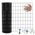 Garvee 2″x3″ 2'×50' 16 Gauge, Chicken Wire Fence Wire Mesh Fence Galvanized Steel Poultry Netting Garden Fence Tree Guard Wire Fence Rolls Hardware Cloth for Yard Vegetable Plant Protection, Black
