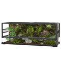 Garvee 50 Gallon Reptile Glass Terrarium, Double Hinge Door & Anti Escape Reptile Tank, Top & Side Screen Ventilation