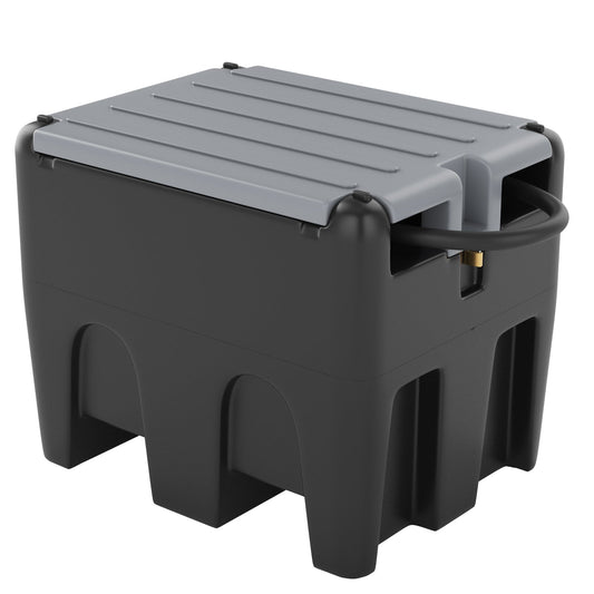 Garvee Portable Fuel Tank, 58 Gallon Diesel & Gasoline Transfer Tank With 12V Electric Pump, 10 GPM Flow Rate, 13ft Hose, Auto Fueling Nozzle , Fuel Transfer Tank for Easy Transportation, Black