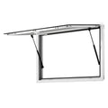 Garvee 36"x24" Concession Window , Aluminum Alloy Food Truck Service Window with Awning Door & Drag Hook, Up to 85 Degrees Stand Serving Window for Food Trucks Concession Trailers, Glass Not Included