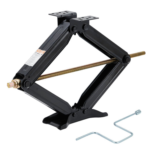 Garvee 5000 lbs RV Stabilizer Leveling Scissor Jacks - Heavy-Duty Camper Trailer Jacks with Crank Handle, 4"-24" Height Adjustable for Travel Trailers and Campers, 1pc