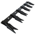 Garvee 46" Heavy-Duty Steel Bucket Tooth Bar – 4560-LB Load Capacity, Effortless Installation for Sub-Compact Tractors with ≤1/2" Cutting Edges Black