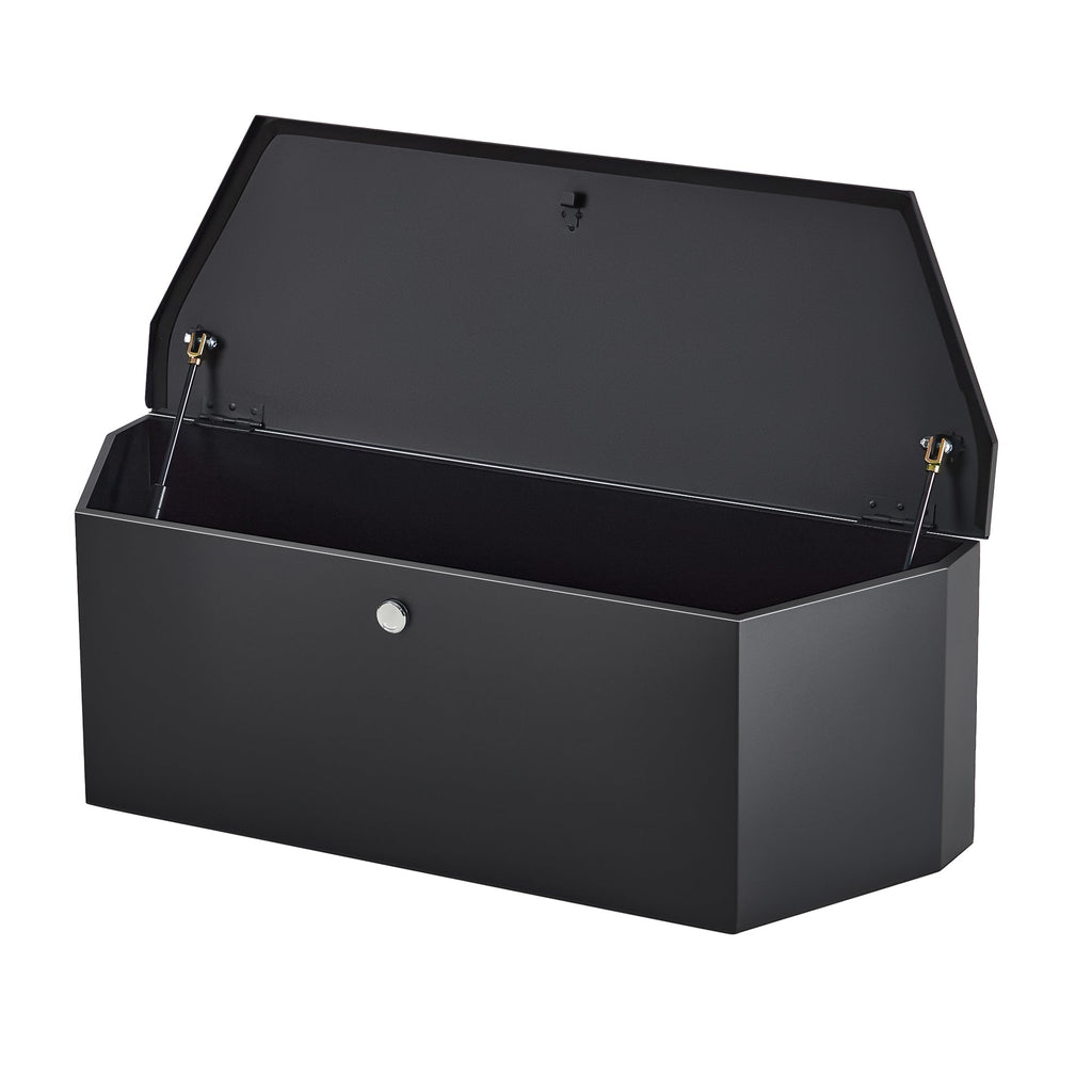 Garvee Trailer Tongue Box, 36"x12"x12" Heavy Duty Metal Tool Storage Box with Lock, Waterproof Utility Truck Bed Tool Box, Ideal for Trucks, Flatbeds, Trailers, RV, Garage