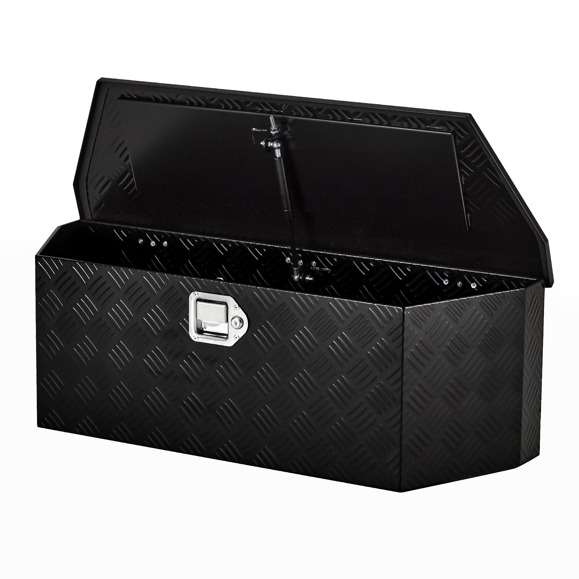 Garvee Aluminum Trailer Tongue Box, 36"x12"x12" Heavy Duty Storage With Lock and Keys, Utility Truck Tool Box Storage Organizer, Tool Chest for Pickup Truck Bed, RV, Garage