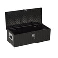 Garvee Aluminum Truck Tool Box – 30" Lockable Under Seat Storage Organizer, Heavy-Duty & Weatherproof Car Toolbox for Pickup, SUV, Van – Rust-Proof Design with Side Handle