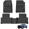 Garvee Floor Mats Compatible with Colorado Crew Cab 2015-2022 Accessories, All-Weather Protection Custom Fit Floor Liners, Odorless TPE 1st/2nd Row Floor Mat, Black