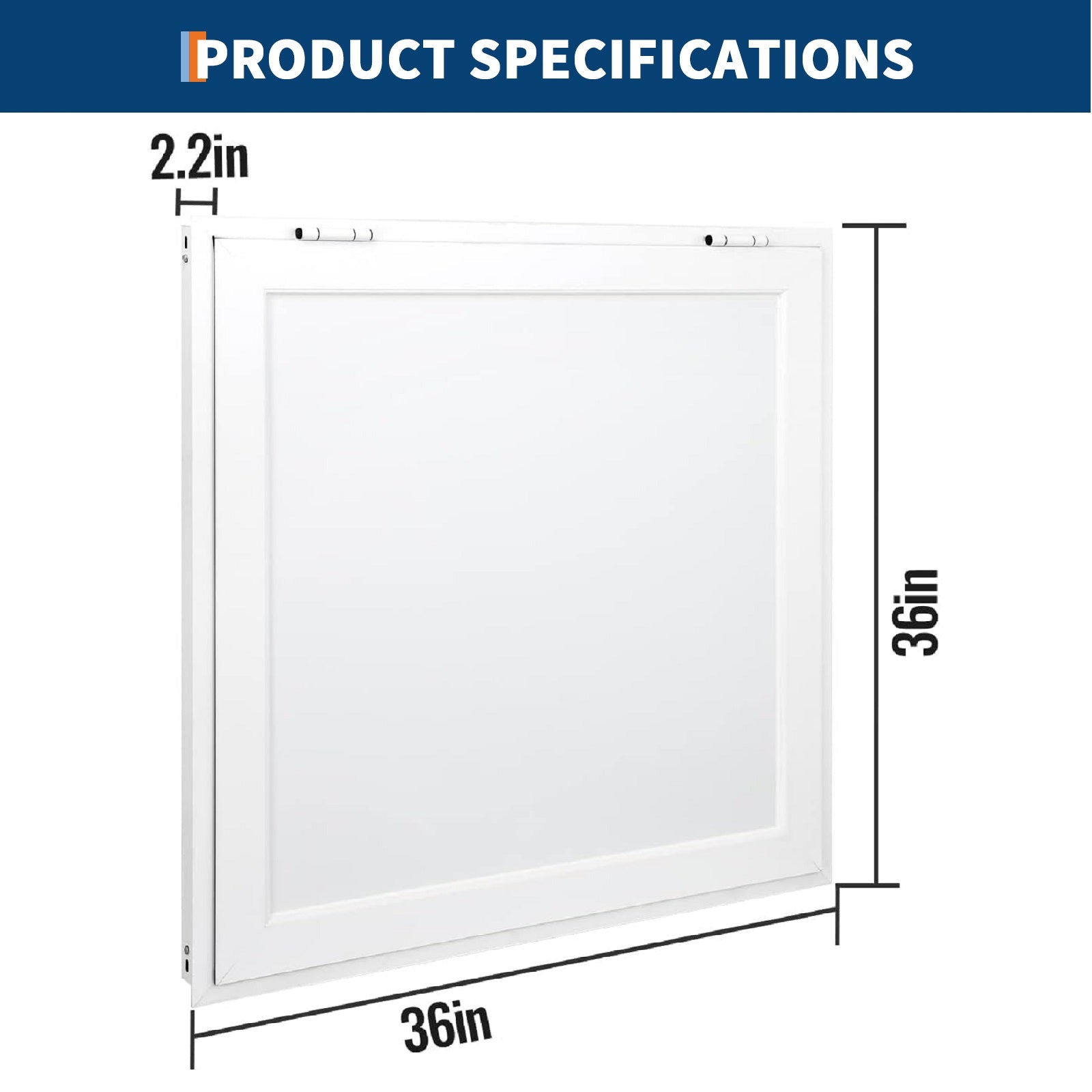 Garvee 36x36 Inch Concession Window for Food Trucks & Stands, 85° Weatherproof Awning Door with Dual-Point Lock, Heavy-Duty Aluminum Frame Service Window (Glass Not Included)