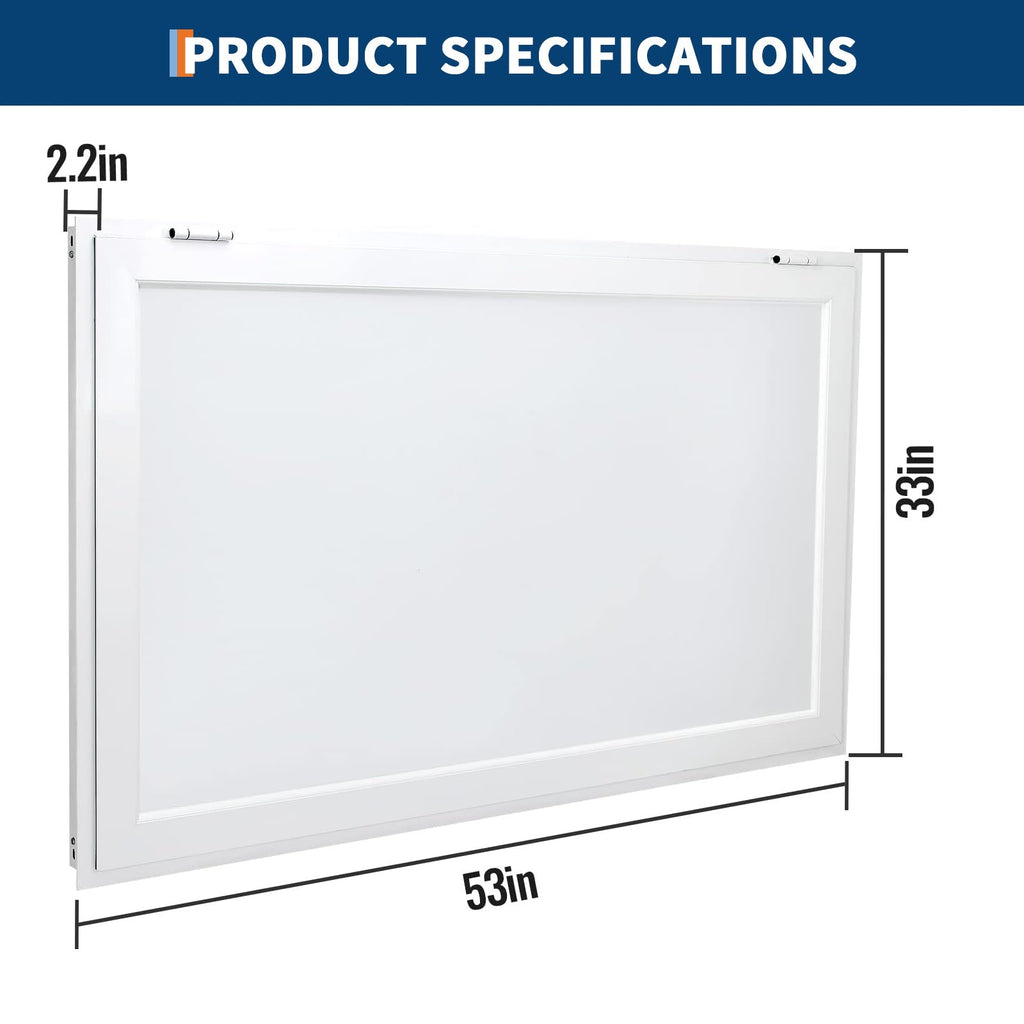 Garvee Concession Window for Food Trucks & Stands-36 x 24Inch,85° Weatherproof Awning Door with Dual-Point Lock | Heavy-Duty Aluminum Frame Service Window (Glass Not Included)