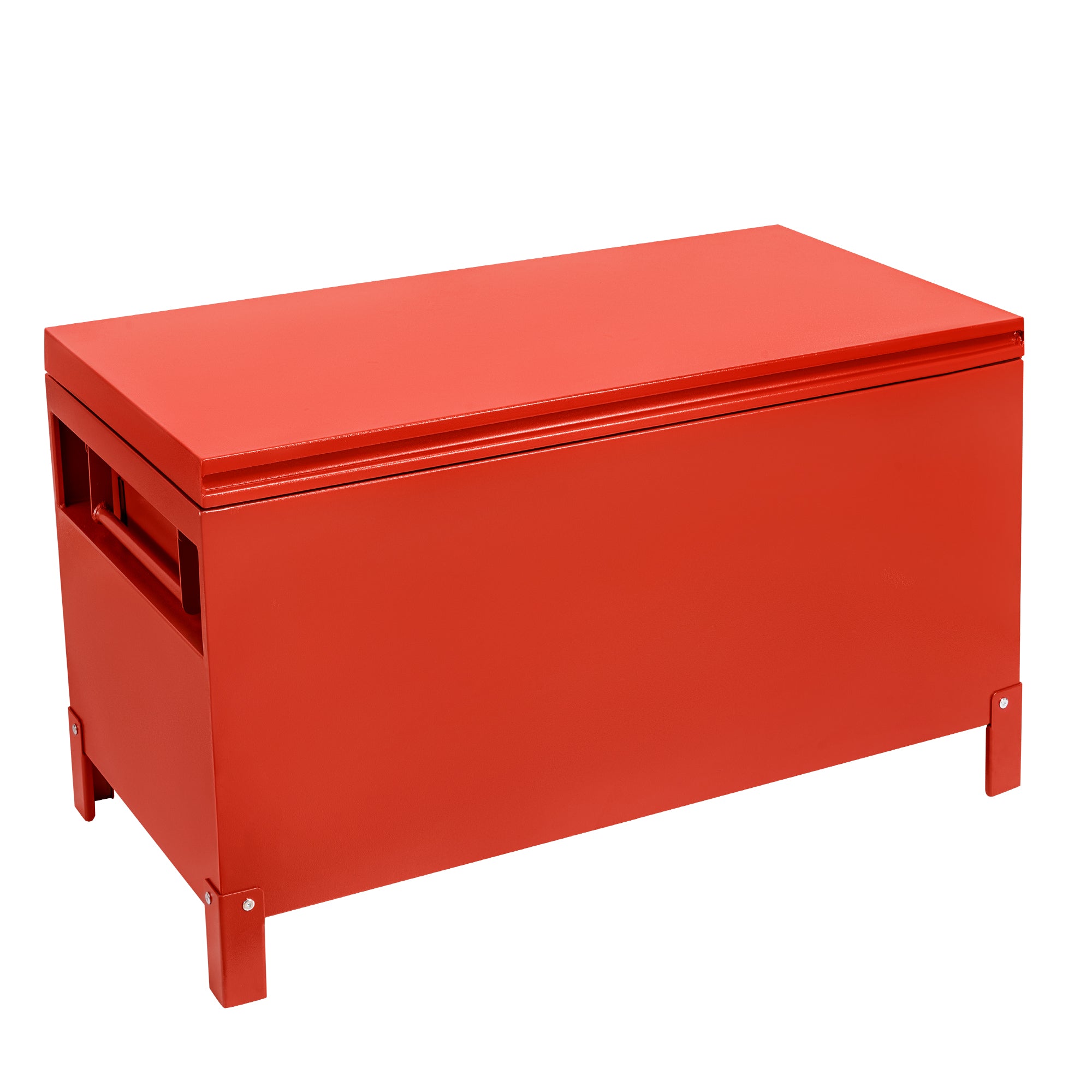 Garvee Jobsite Tool Box, Jobsite Tool Chest Storage Cabinet Industrial Grade, Aluminum, Burgundy Red, 48x24 Inch