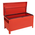 Garvee 60x24 Inch Jobsite Tool Box, Jobsite Tool Chest Storage Cabinet Industrial Grade, Aluminum, Burgundy Red,