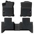 Garvee Floor Mats All Weather Custom Fit TPE Liners Compatible with 2018-2023 Toyota Tacoma Double Cab Front & Rear 2 Row (Exclude Hybrid, Manual Transmission)