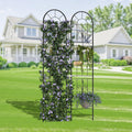 Garvee 2 Pack Panels Fence, 55'' Outdoor Rustproof Animal Barrier with Gate