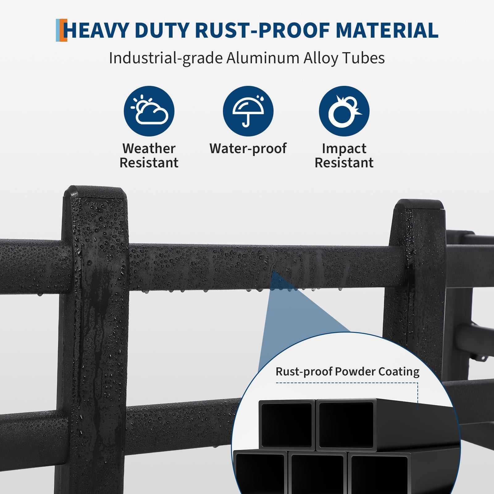 Garvee Truck Bed Extender 59"-71.5" Adjustable Length Aluminum Retractable Tailgate Extender - Drill Required Installation, Fits Ford F-150, Ram 1500/2500/3500, Santa Cruz, Silverado & Sierra