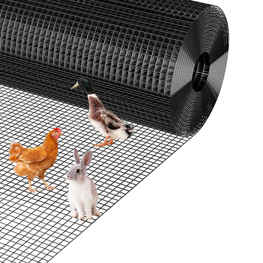 GARVEE 4'x100' Hex Wire Mesh Roll - Galvanized Steel, Rust-Resistant w/Smooth Edges for Chicken Coops & Gardens (Small Animal Proof)