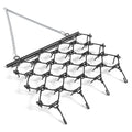 Garvee Heavy Duty Drag Harrow 4x4 Ft with4 Ft Chain, 3/8 Inch Tines for ATV, UTVs, Lawn Tractors Leveling, Grading, Pastures, Breaking Up Soil,Black