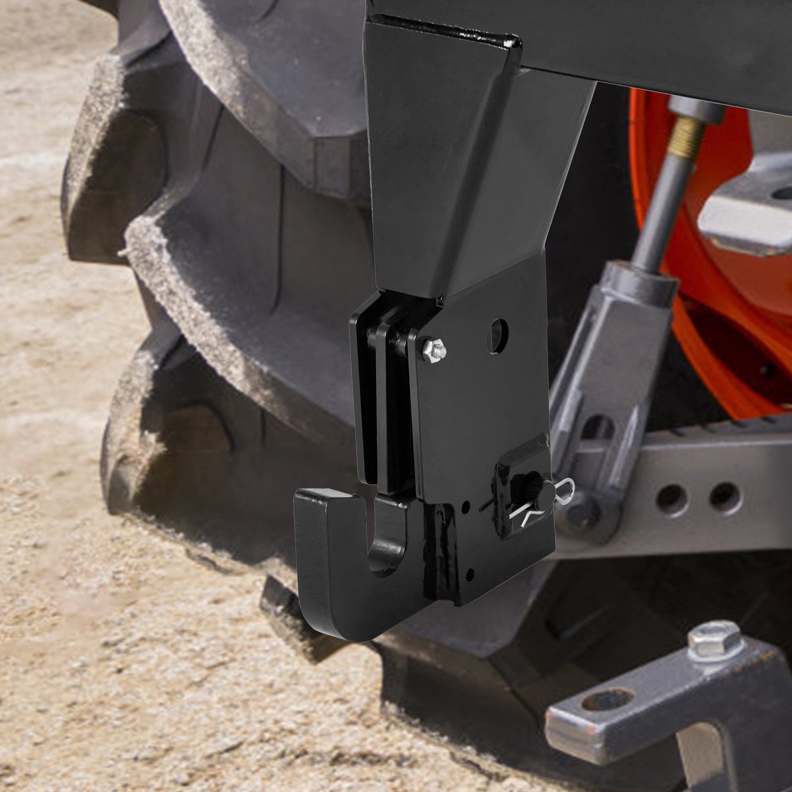 Garvee 3-Point Quick Hitch for Cat 0 & 1 Tractors - 3000 lbs Lift, 2" Receiver, 3" Steel Tubing, Adjustable 15"-18" Level, Black, Easy Install