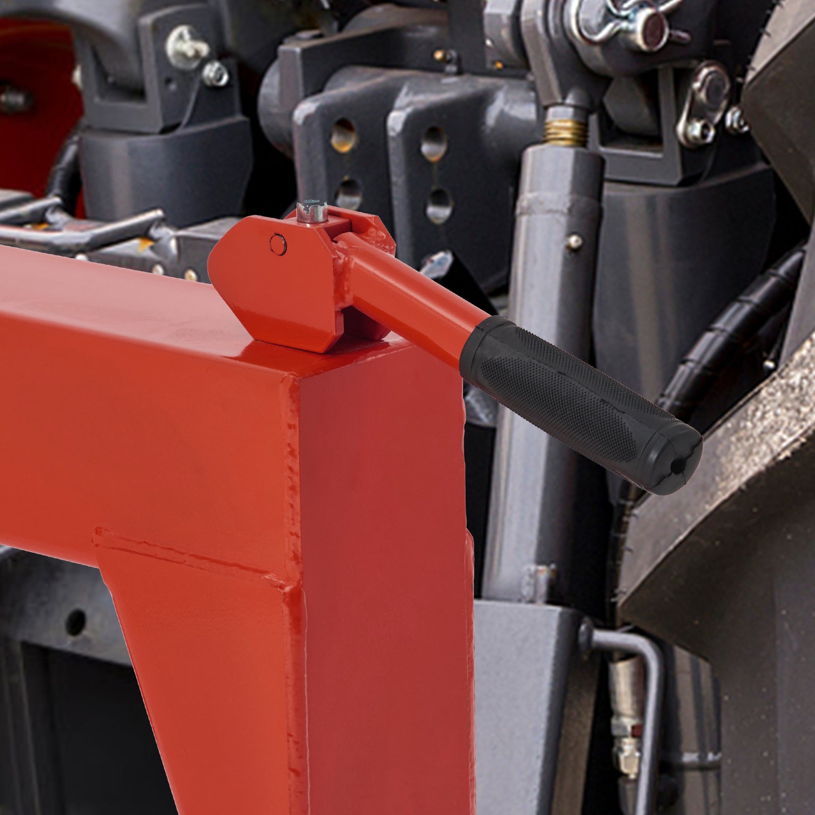 Garvee Heavy-Duty Tractor 3 Point Quick Hitch for Cat 1 Tractors - 3000lb Lift Capacity Dual Receiver Hooks Easy-Install Orange Hitch Attachment