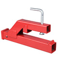 Garvee Clamp On Trailer Hitch 2" Ball Mount Adapter Compatible With Deere Bobcat Tractor Bucket Red 18"x2.5"x7"