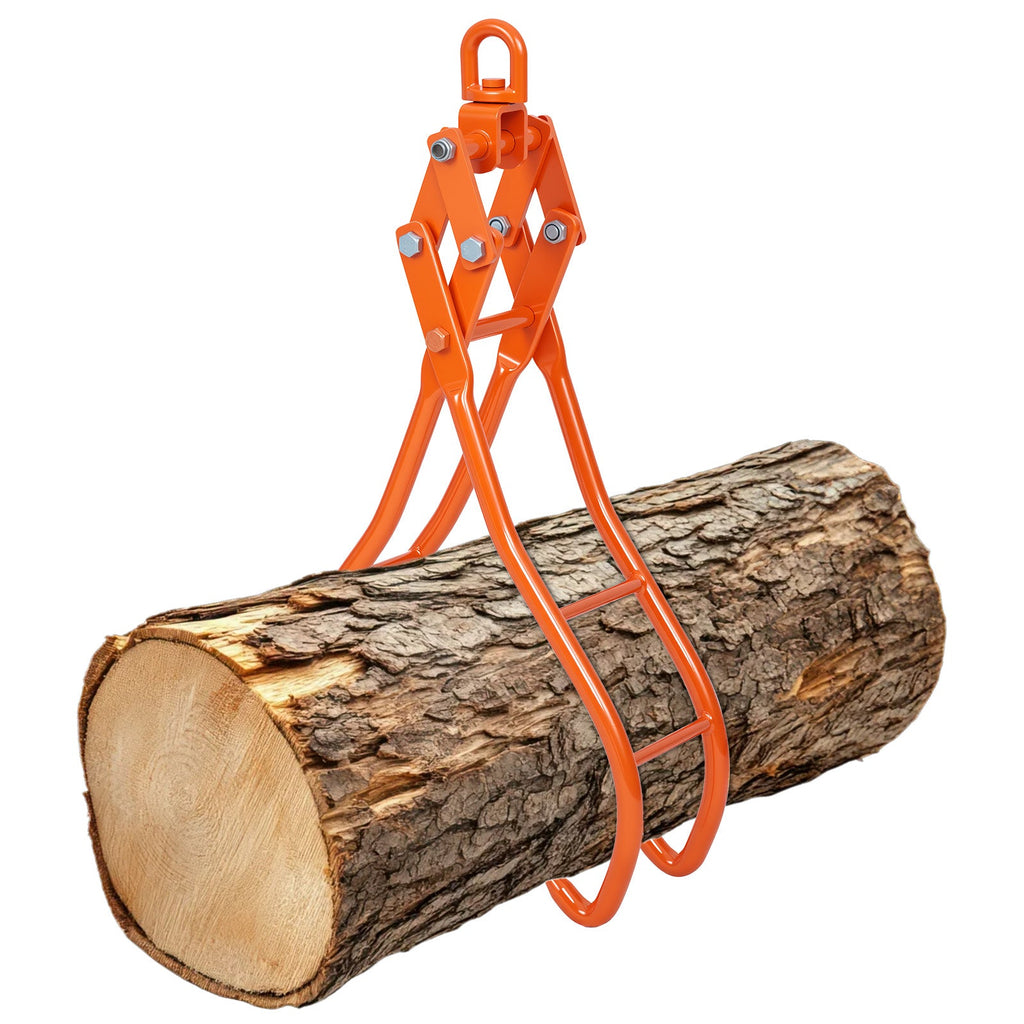 Garvee Log Lifting Tongs 36in Heavy Duty Steel Serrated Claw Hook 3300Lbs Capacity Corrosion Resistant for Tractors Trucks Forklifts ATV Logging