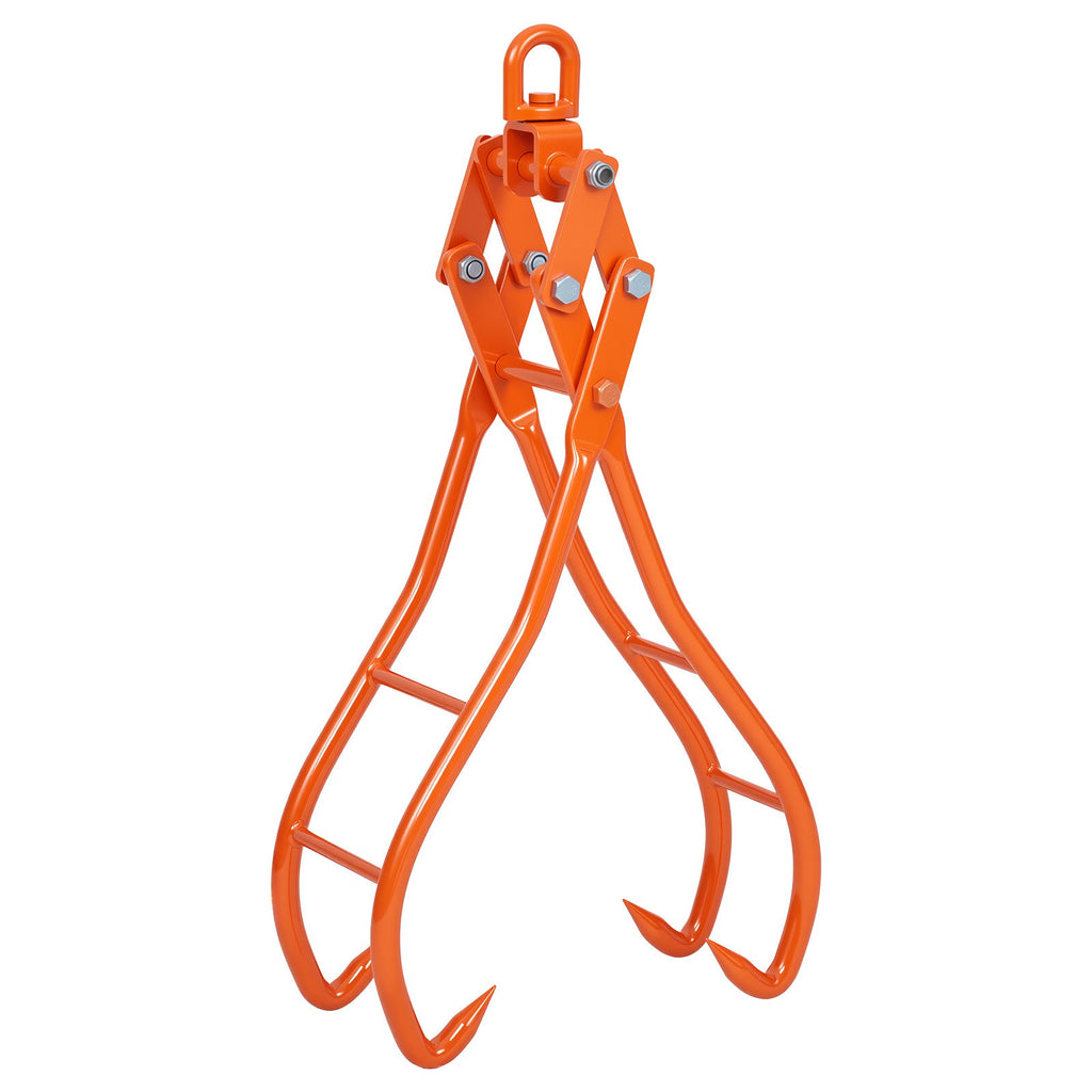 Garvee Log Lifting Tongs 36in Heavy Duty Steel Serrated Claw Hook 3300Lbs Capacity Corrosion Resistant for Tractors Trucks Forklifts ATV Logging