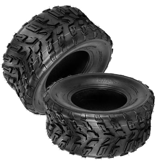 Garvee 22x10x10 ATV Tires - 2-Pack 6PR Tubeless All-Terrain Tires for Trail, Desert, Mud, Dirt, and Sand, Black