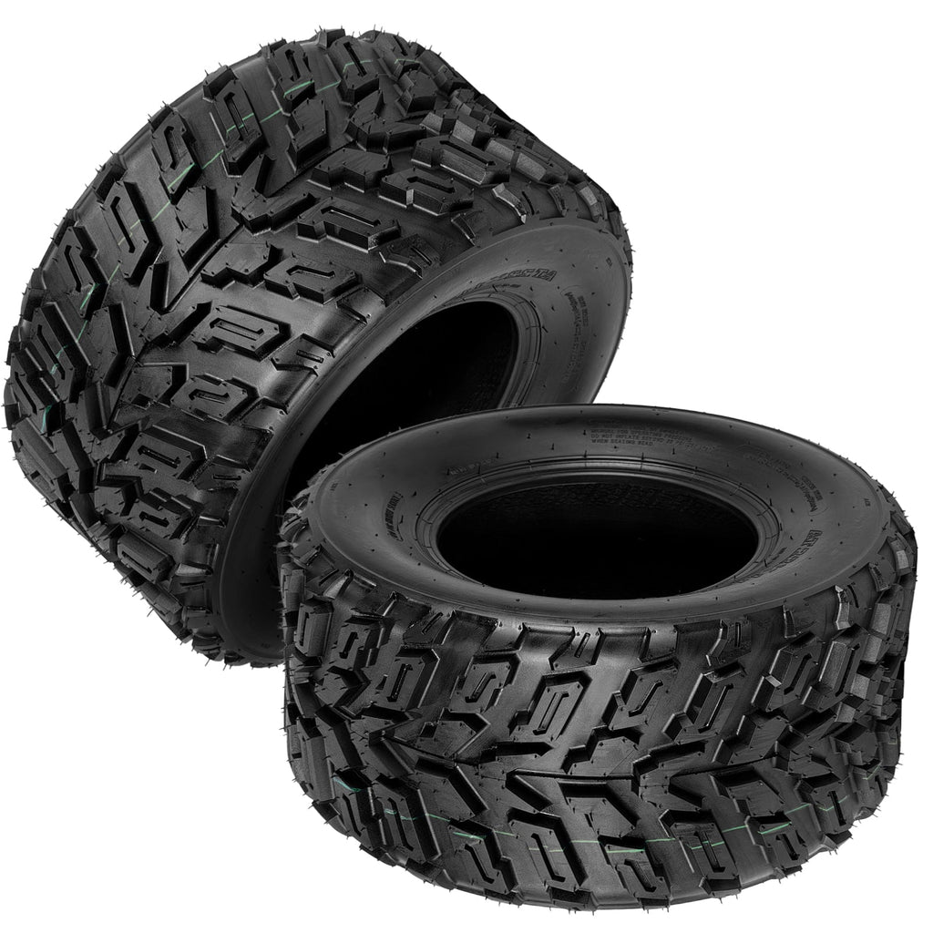 Garvee ATV Tires 2 Pack 22x11-10 Tubeless All Terrain Tires for Trail Desert Mud Dirt Sand 6PR Black